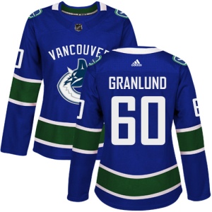 Women's Markus Granlund Vancouver Canucks Authentic Home Jersey - Blue