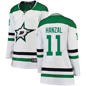 Women's Martin Hanzal Dallas Stars Breakaway Away Jersey - White