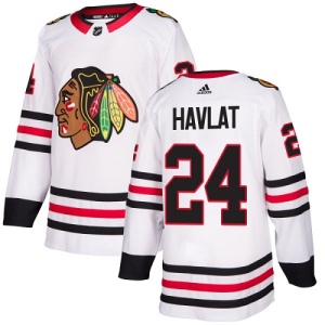 Women's Martin Havlat Chicago Blackhawks Authentic Away Jersey - White