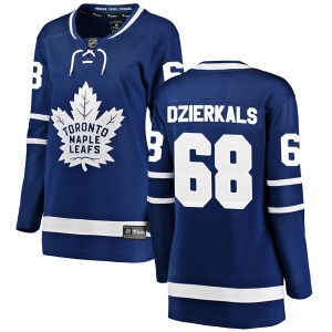 Women's Martins Dzierkals Toronto Maple Leafs Breakaway Home Jersey - Blue