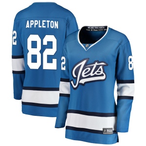 Women's Mason Appleton Winnipeg Jets Breakaway Alternate Jersey - Blue