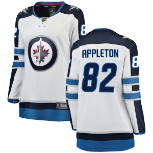 Women's Mason Appleton Winnipeg Jets Breakaway Away Jersey - White