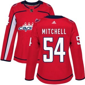 Women's Mason Mitchell Washington Capitals Authentic Home Jersey - Red