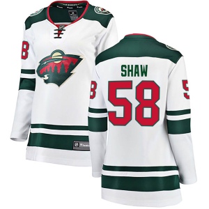 Women's Mason Shaw Minnesota Wild Breakaway Away Jersey - White