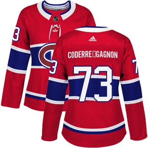 Women's Mathieu Coderre-Gagnon Montreal Canadiens Authentic Home Jersey - Red