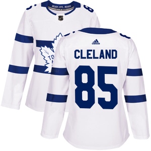 Women's Matias Cleland Toronto Maple Leafs Authentic 2018 Stadium Series Jersey - White