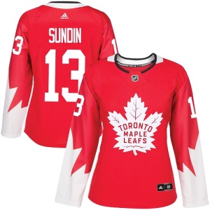 Women's Mats Sundin Toronto Maple Leafs Authentic Alternate Jersey - Red