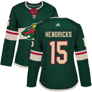 Women's Matt Hendricks Minnesota Wild Authentic Home Jersey - Green