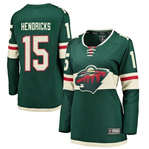 Women's Matt Hendricks Minnesota Wild Breakaway Home Jersey - Green