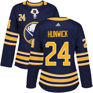 Women's Matt Hunwick Buffalo Sabres Authentic Home Jersey - Navy