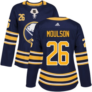 Women's Matt Moulson Buffalo Sabres Authentic Home Jersey - Navy Blue