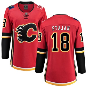 Women's Matt Stajan Calgary Flames Home Breakaway Jersey - Red