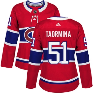 Women's Matt Taormina Montreal Canadiens Authentic Home Jersey - Red