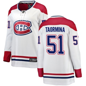 Women's Matt Taormina Montreal Canadiens Breakaway Away Jersey - White