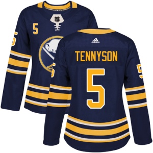 Women's Matt Tennyson Buffalo Sabres Authentic Home Jersey - Navy Blue