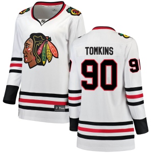 Women's Matt Tomkins Chicago Blackhawks Breakaway Away Jersey - White