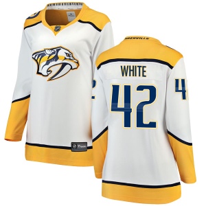 Women's Matt White Nashville Predators Breakaway Away Jersey - White