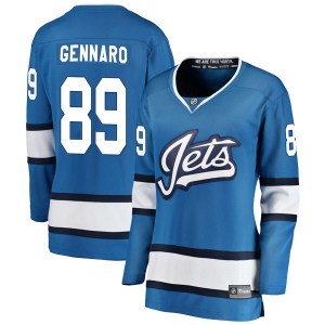 Women's Matteo Gennaro Winnipeg Jets Breakaway Alternate Jersey - Blue