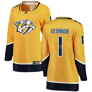 Women's Matthew Oconnor Nashville Predators Breakaway Home Jersey - Yellow