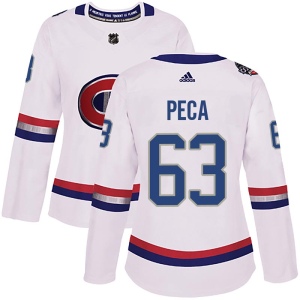 Women's Matthew Peca Montreal Canadiens Authentic 2017 100 Classic Jersey - White