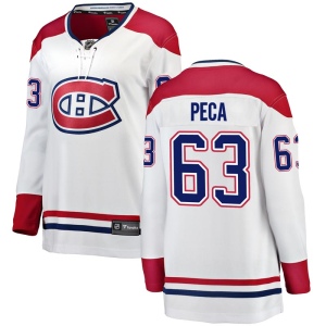 Women's Matthew Peca Montreal Canadiens Breakaway Away Jersey - White