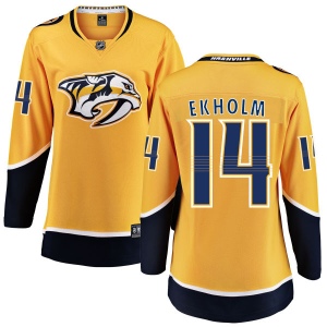 Women's Mattias Ekholm Nashville Predators Home Breakaway Jersey - Yellow