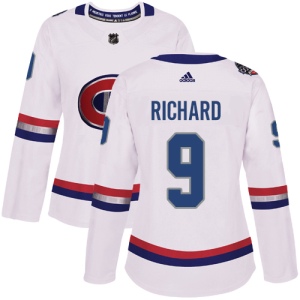 Women's Maurice Richard Montreal Canadiens Authentic 2017 100 Classic Jersey - White