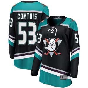 Women's Max Comtois Anaheim Ducks Breakaway Alternate Jersey - Black