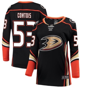 Women's Max Comtois Anaheim Ducks Breakaway Home Jersey - Black