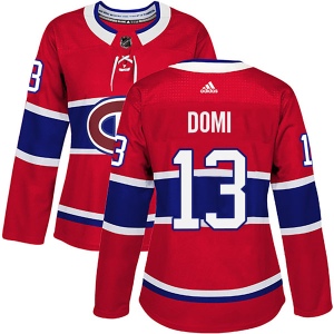 Women's Max Domi Montreal Canadiens Authentic Home Jersey - Red