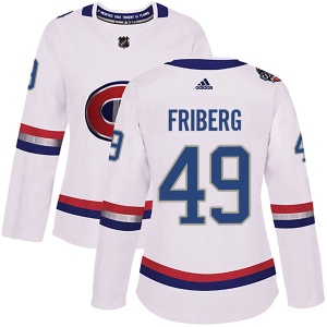 Women's Max Friberg Montreal Canadiens Authentic 2017 100 Classic Jersey - White