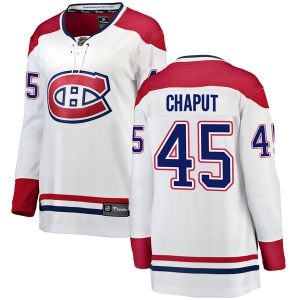 Women's Michael Chaput Montreal Canadiens Breakaway Away Jersey - White