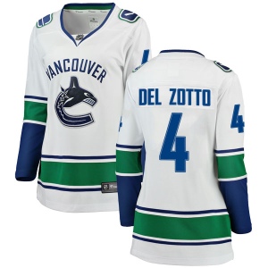 Women's Michael Del Zotto Vancouver Canucks Breakaway Away Jersey - White