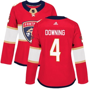 Women's Michael Downing Florida Panthers Authentic Home Jersey - Red