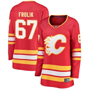 Women's Michael Frolik Calgary Flames Breakaway Alternate Jersey - Red