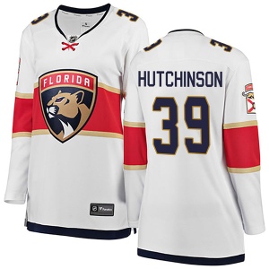 Women's Michael Hutchinson Florida Panthers Breakaway Away Jersey - White