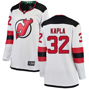 Women's Michael Kapla New Jersey Devils Breakaway Away Jersey - White