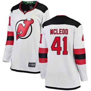 Women's Michael McLeod New Jersey Devils Breakaway Away Jersey - White