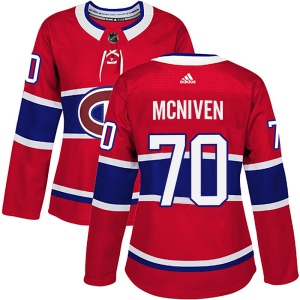 Women's Michael McNiven Montreal Canadiens Authentic Home Jersey - Red