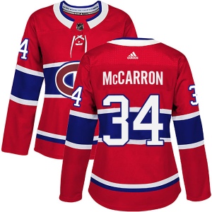 Women's Michael Mccarron Montreal Canadiens Authentic Michael McCarron Home Jersey - Red