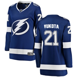 Women's Mick Vukota Tampa Bay Lightning Breakaway Home Jersey - Blue