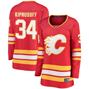 Women's Miikka Kiprusoff Calgary Flames Breakaway Alternate Jersey - Red