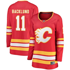 Women's Mikael Backlund Calgary Flames Breakaway Alternate Jersey - Red