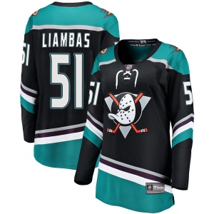 Women's Mike Liambas Anaheim Ducks Breakaway Alternate Jersey - Black