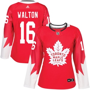 Women's Mike Walton Toronto Maple Leafs Authentic Alternate Jersey - Red