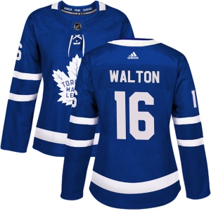 Women's Mike Walton Toronto Maple Leafs Authentic Home Jersey - Blue