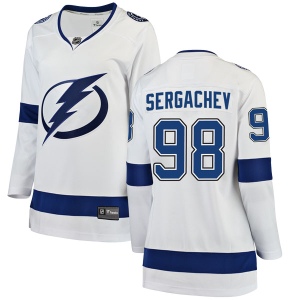 Women's Mikhail Sergachev Tampa Bay Lightning Breakaway Away Jersey - White