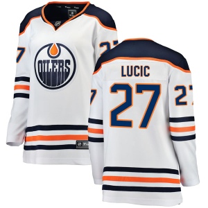 Women's Milan Lucic Edmonton Oilers Authentic Away Breakaway Jersey - White