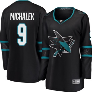 Women's Milan Michalek San Jose Sharks Breakaway Alternate Jersey - Black