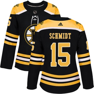 Women's Milt Schmidt Boston Bruins Authentic Home Jersey - Black